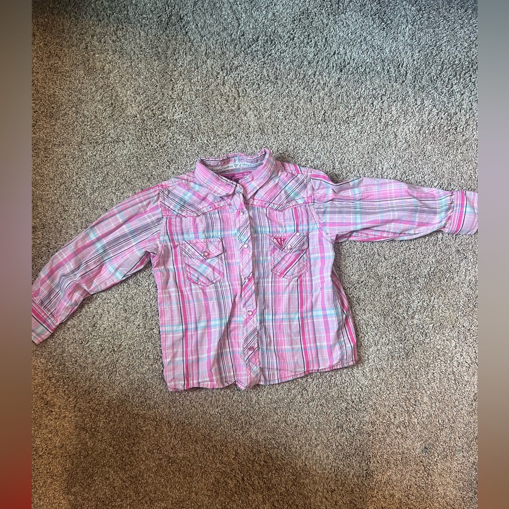 Girls Toddler Cowgirl Hardware Rodeo Shirt 4T